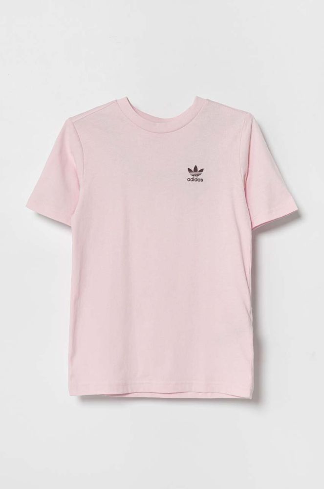 Дитяча бавовняна футболка adidas Originals колір рожевий (3377073)