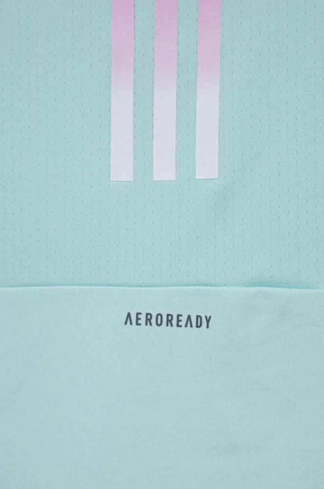 Дитяча футболка adidas колір бірюзовий фото 3