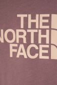 Дитяча бавовняна футболка The North Face G S/S CROP EASY TEE колір рожевий Дитяча бавовняна футболка The North Face G S/S CROP EASY TEE колір рожевий