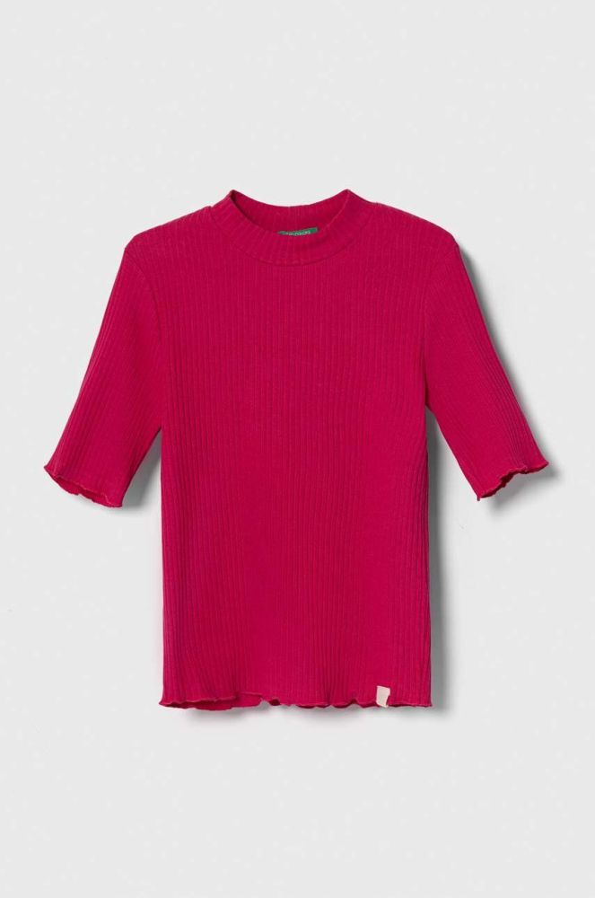 Дитяча футболка United Colors of Benetton колір рожевий (3391710)