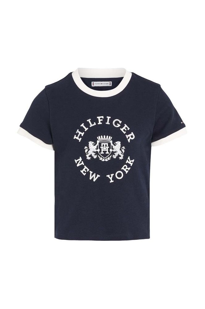 Дитяча бавовняна футболка Tommy Hilfiger колір синій (3586479)