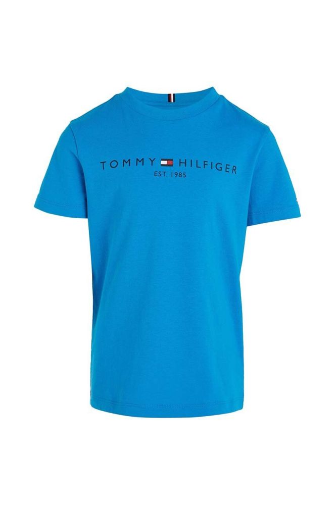 Дитяча бавовняна футболка Tommy Hilfiger колір блакитний (3451862)