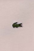 Дитяча бавовняна футболка Lacoste колір рожевий