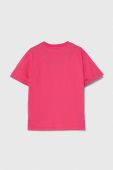 Дитяча бавовняна футболка Pinko Up колір фіолетовий