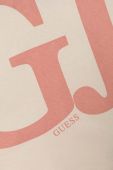 Дитяча бавовняна футболка Guess колір бежевий (3529762) Дитяча бавовняна футболка Guess колір бежевий (3529762)