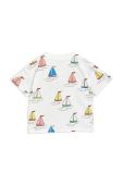 Дитяча бавовняна футболка Mini Rodini колір білий візерунок (3266599)