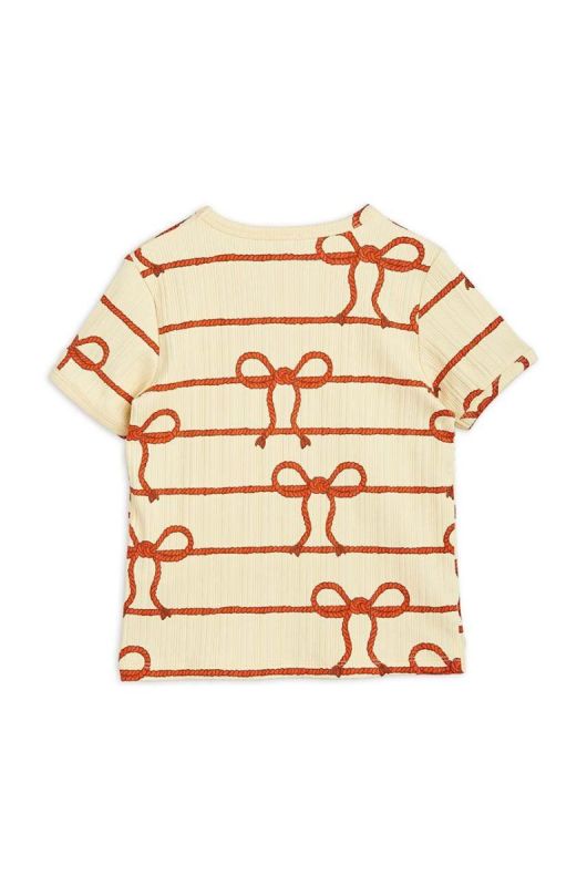 Дитяча футболка Mini Rodini колір жовтий візерунок (3266508) фото 2