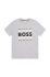 Дитяча бавовняна футболка BOSS колір сірий з принтом (3405117)