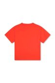 Дитяча бавовняна футболка BOSS колір червоний з принтом (3447890)