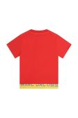 Дитяча бавовняна футболка Marc Jacobs колір червоний візерунок (3426536)