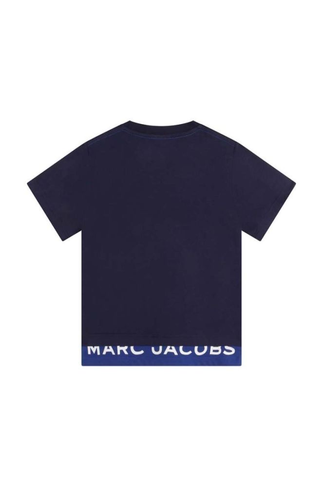 Дитяча бавовняна футболка Marc Jacobs колір синій візерунок (3426533) фото 2