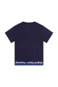 Дитяча бавовняна футболка Marc Jacobs колір синій візерунок (3426533)