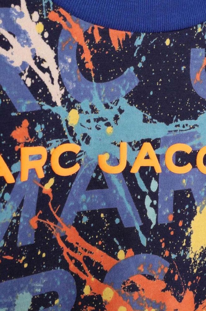 Дитяча бавовняна футболка Marc Jacobs колір синій візерунок (3542960) фото 4