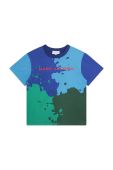 Дитяча бавовняна футболка Marc Jacobs колір зелений візерунок (3426539)