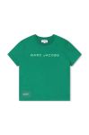 Дитяча бавовняна футболка Marc Jacobs колір зелений з принтом (3422388)