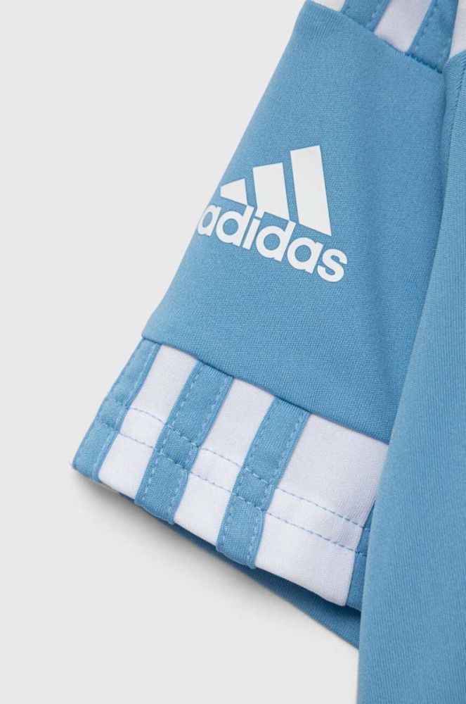 Дитяча футболка adidas Performance візерунок колір блакитний фото 3