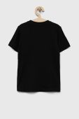 Дитяча бавовняна футболка adidas Performance ENT22 TEE Y колір чорний з аплікацією
