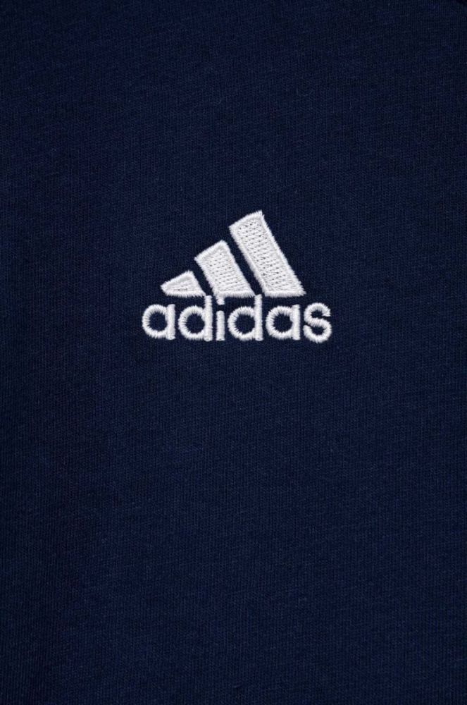 Дитяча бавовняна футболка adidas Performance ENT22 TEE Y колір синій з аплікацією фото 3
