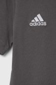 Дитяча бавовняна футболка adidas Performance ENT22 TEE Y колір сірий з аплікацією