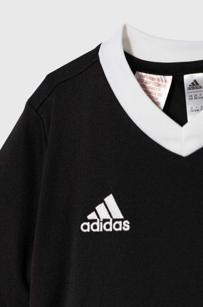 Дитяча футболка adidas Performance ENT22 JSY Y колір чорний з аплікацією фото 3