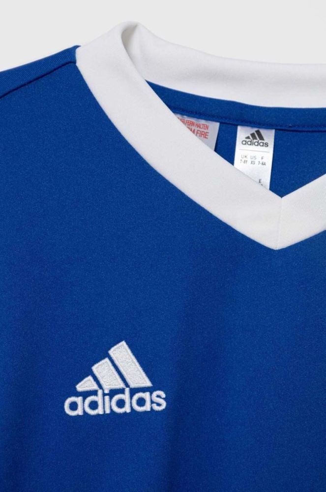 Дитяча футболка adidas Performance ENT22 JSY Y однотонна колір блакитний фото 3