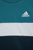 Дитяча бавовняна футболка adidas колір бірюзовий візерунок Дитяча бавовняна футболка adidas колір бірюзовий візерунок