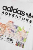 Дитяча бавовняна футболка adidas Originals колір білий з принтом (3615317)