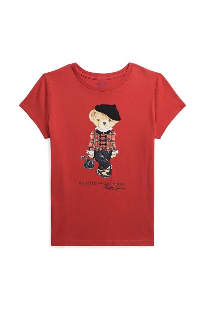 Дитяча бавовняна футболка Polo Ralph Lauren колір червоний (3642705)