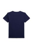 Дитяча бавовняна футболка Polo Ralph Lauren колір синій з принтом (3475088)