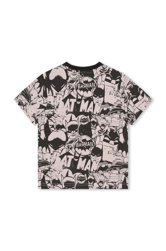 Дитяча бавовняна футболка Dkny x DC Comics колір чорний візерунок (3644255) фото 2