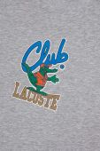 Дитяча бавовняна футболка Lacoste колір сірий з принтом (3615330)