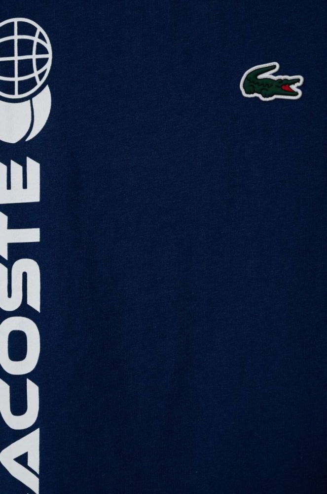 Дитяча футболка Lacoste колір синій з принтом фото 3