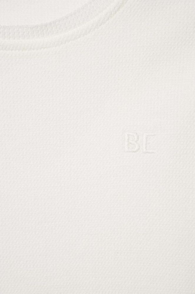 Дитячий бавовняний светр United Colors of Benetton колір білий легкий фото 3