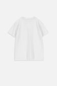 Дитяча бавовняна футболка Coccodrillo колір білий однотонний