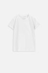 Дитяча футболка Coccodrillo колір білий однотонний