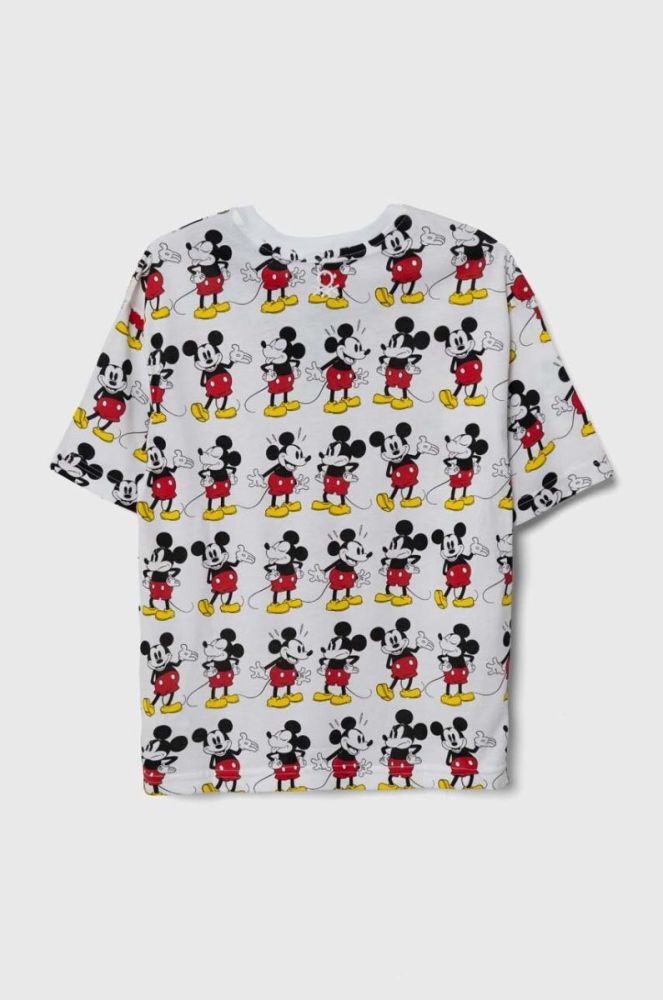 Дитяча бавовняна футболка United Colors of Benetton x Disney колір білий візерунок (3544684) фото 2