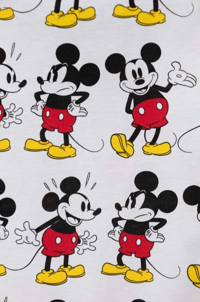 Дитяча бавовняна футболка United Colors of Benetton x Disney колір білий візерунок (3544684) фото 3