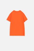 Дитяча бавовняна футболка Coccodrillo x Looney Tunes колір помаранчевий з принтом