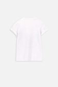 Дитяча футболка Coccodrillo колір білий з принтом