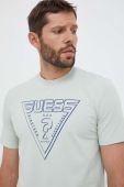 Футболка Guess чоловічий колір зелений з принтом (3310619)
