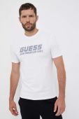 Футболка Guess чоловічий колір білий з аплікацією (3310627)