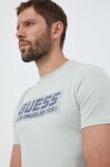 Футболка Guess чоловічий колір зелений з аплікацією (3310620)