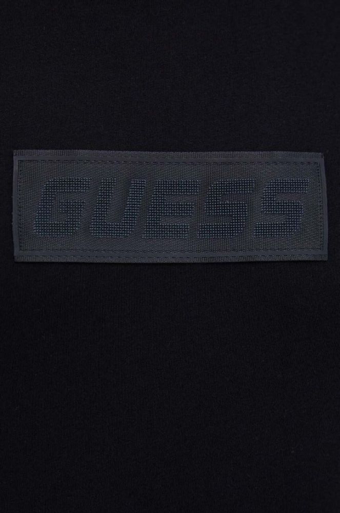 Бавовняна футболка Guess колір чорний з аплікацією (3510579) фото 5