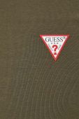 Футболка Guess чоловічий колір зелений однотонний (3313870)