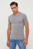Футболка Guess чоловічий колір сірий однотонний (3313866)