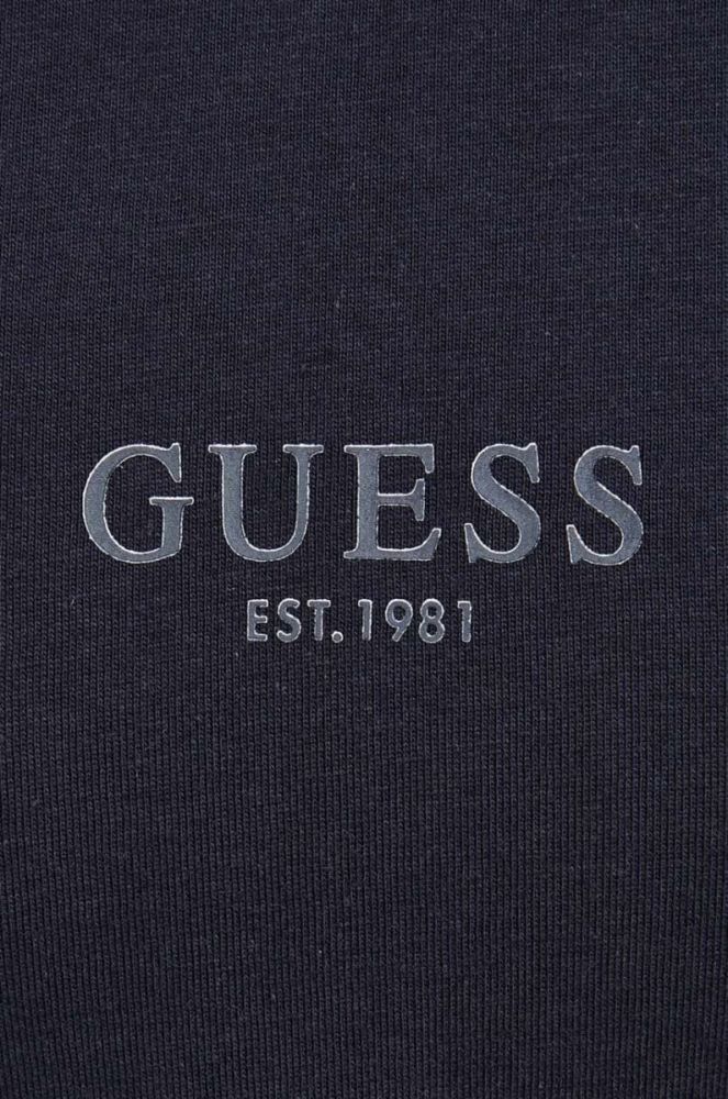 Футболка чоловіча бавовняна Guess AIDY колір темно-синій фото 5
