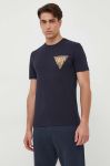 Футболка Guess чоловічий колір синій з аплікацією (3316961)