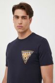 Футболка Guess чоловічий колір синій з аплікацією (3316961)