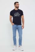 Футболка Guess чоловічий колір синій з принтом (3336077)