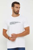 Бавовняна футболка Guess колір білий з аплікацією (3382263)